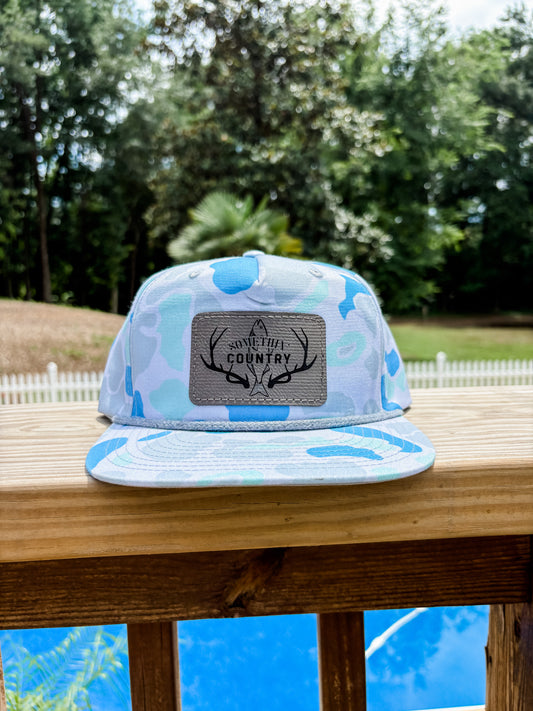 Somethin' Country Rope Hat - blue