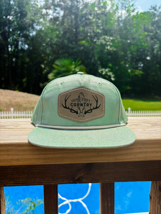 Somethin' Country Rope Hat - green