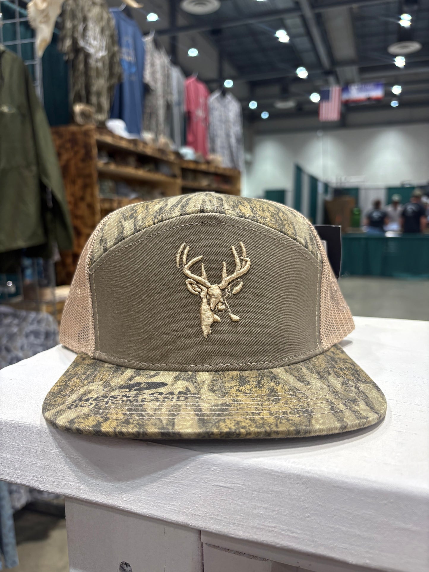 Bottomland Camo Buck Hat - tan